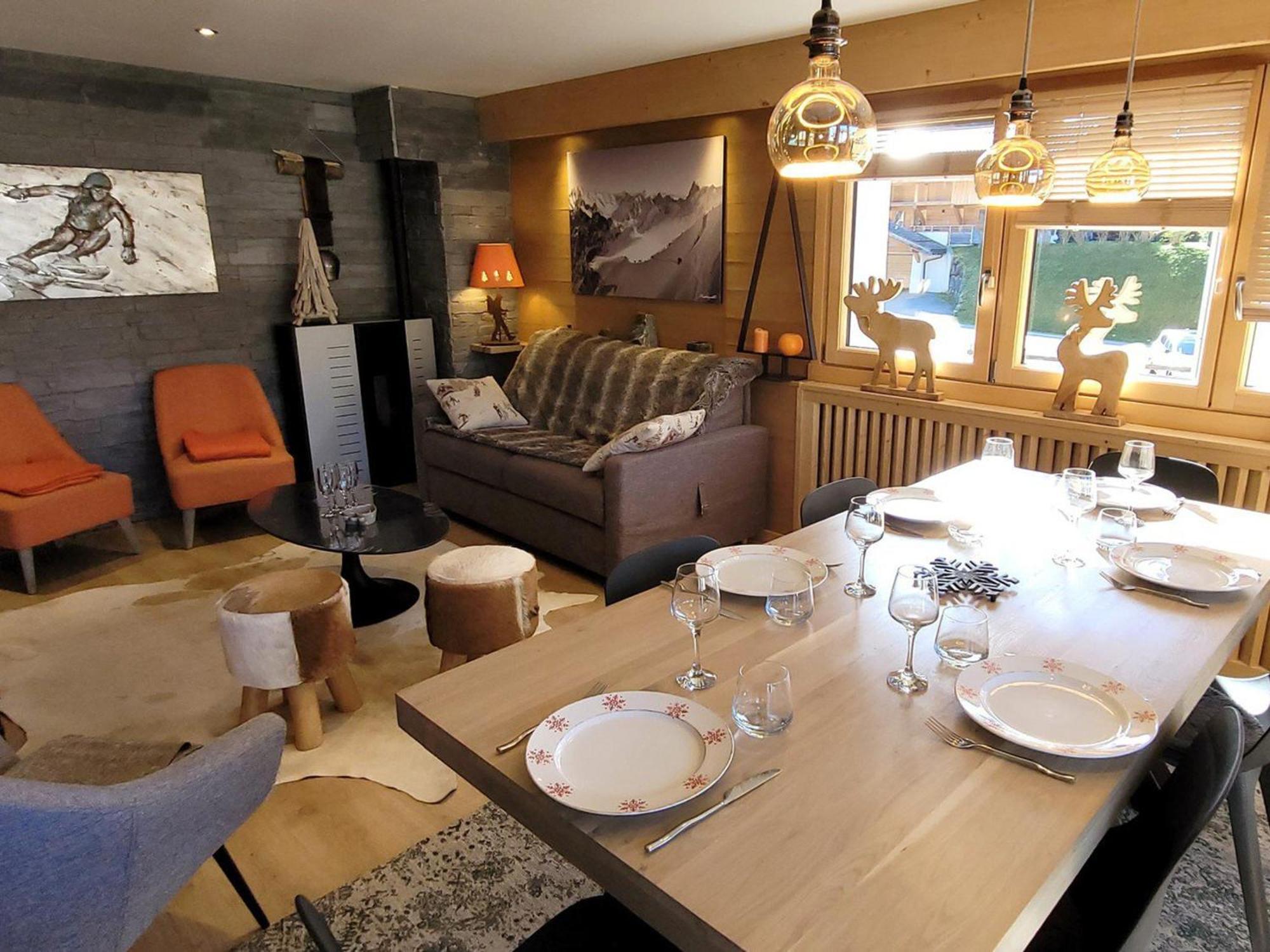 Appartement T3 Renove, Centre Les Gets, Proche Pistes, 6 Pers, Balcon, Parking, Equipements Complets - Fr-1-598-30 Eksteriør billede